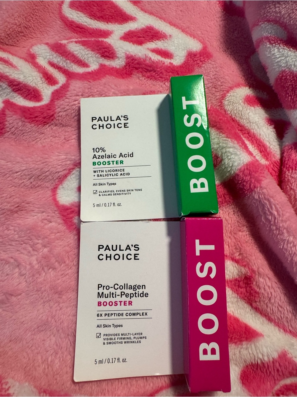 Paula’s Choice x2 5ml Boosters 10% Azelaic Acid & Pro-Collagen Multi-Peptide New
